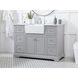 Franklin 48 X 22 X 34.75 inch Grey Bathroom Vanity Cabinet