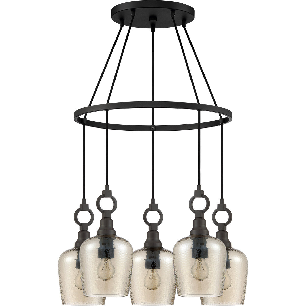 Kendrick 5 Light 27 inch Western Bronze Island Chandelier Ceiling Light
