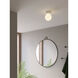 Lyra 1 Light 5.51 inch Gloss Glaze White Bathroom Ceiling Light