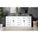 Alden 84 X 35 inch White Bathroom Vanity Cabinet