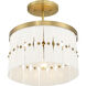 Coronelle 3 Light 16 inch Legacy Brass Convertible Semi-Flush Ceiling Light