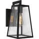 Joplin 1 Light 12 inch Black Outdoor Sconce