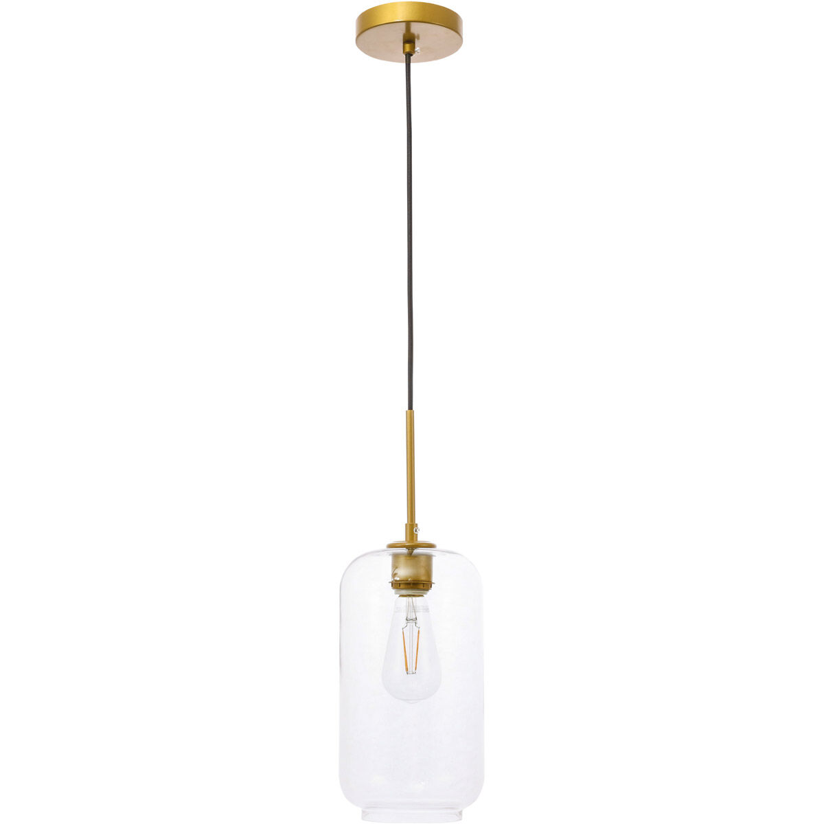 Collier 1 Light 6.1 inch Brass Pendant Ceiling Light