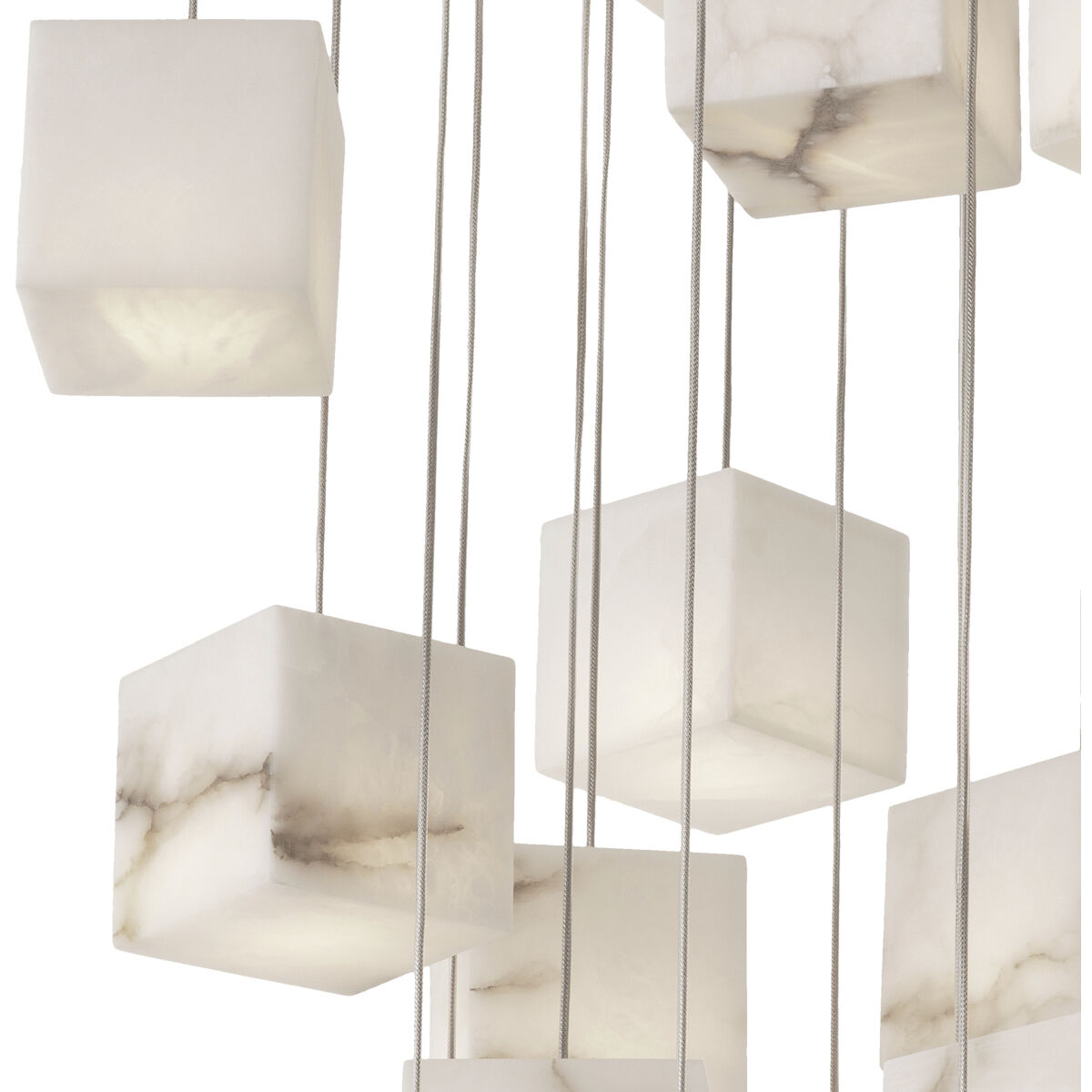 Duboce 25 Light Antique Brass with Alabaster Chandelier Ceiling Light