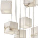 Duboce 25 Light Antique Brass with Alabaster Chandelier Ceiling Light