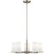 Astoria 5 Light 25 inch Brushed Nickel Chandelier Ceiling Light
