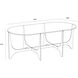 Juliane 47 X 24 inch Clear / Antique Brass Coffee Table
