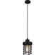 Bray 1 Light 4 inch Black Down Mini Pendant Ceiling Light