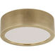 Kelly Wearstler Cerne LED 5 inch Natural Brass Flush Mount Ceiling Light in 277V