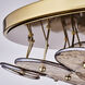 Hortensia 5 Light 24.5 inch Polished Winter Brass Pendant Ceiling Light