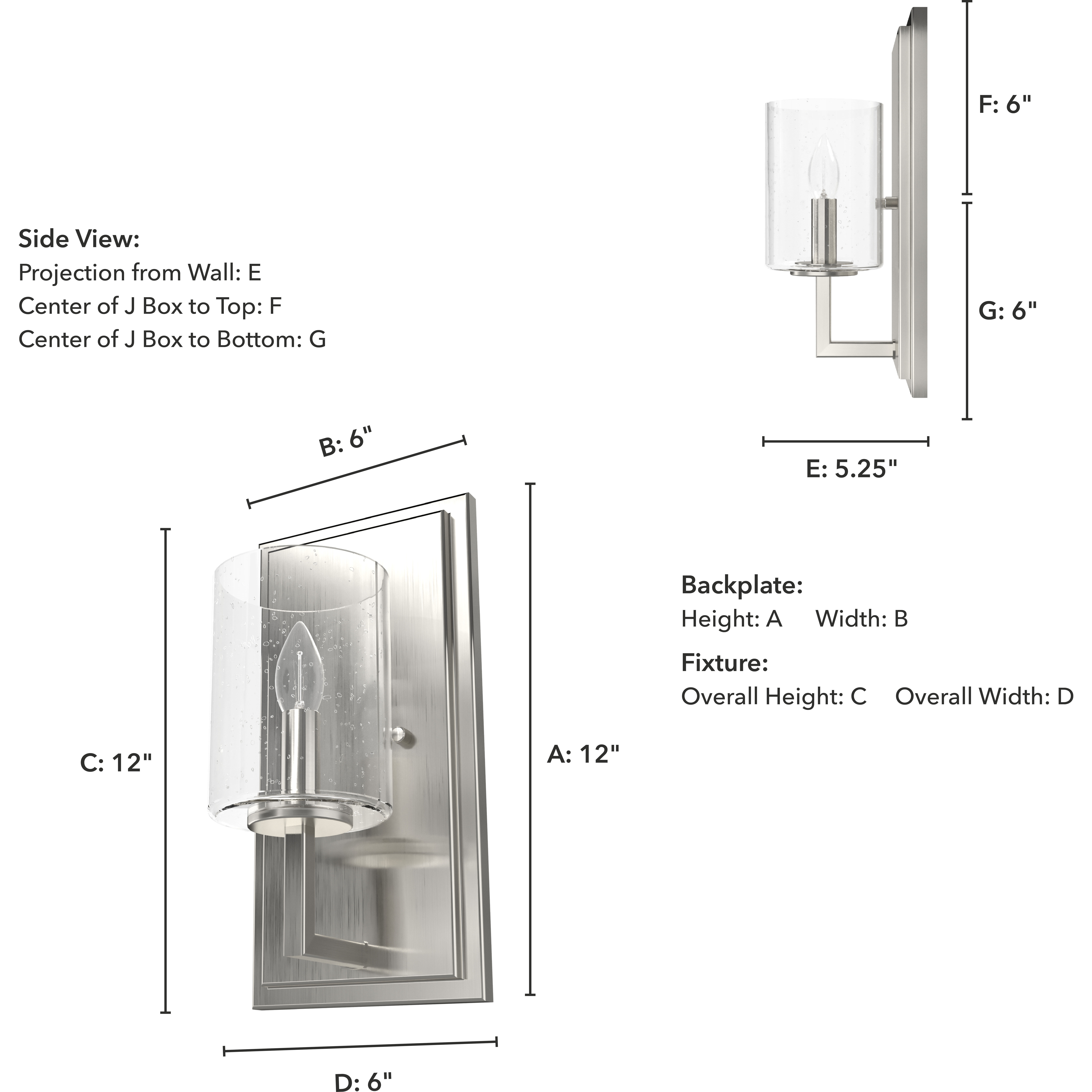 Kerrison 1 Light 5 inch Brushed Nickel Wall Sconce Wall Light