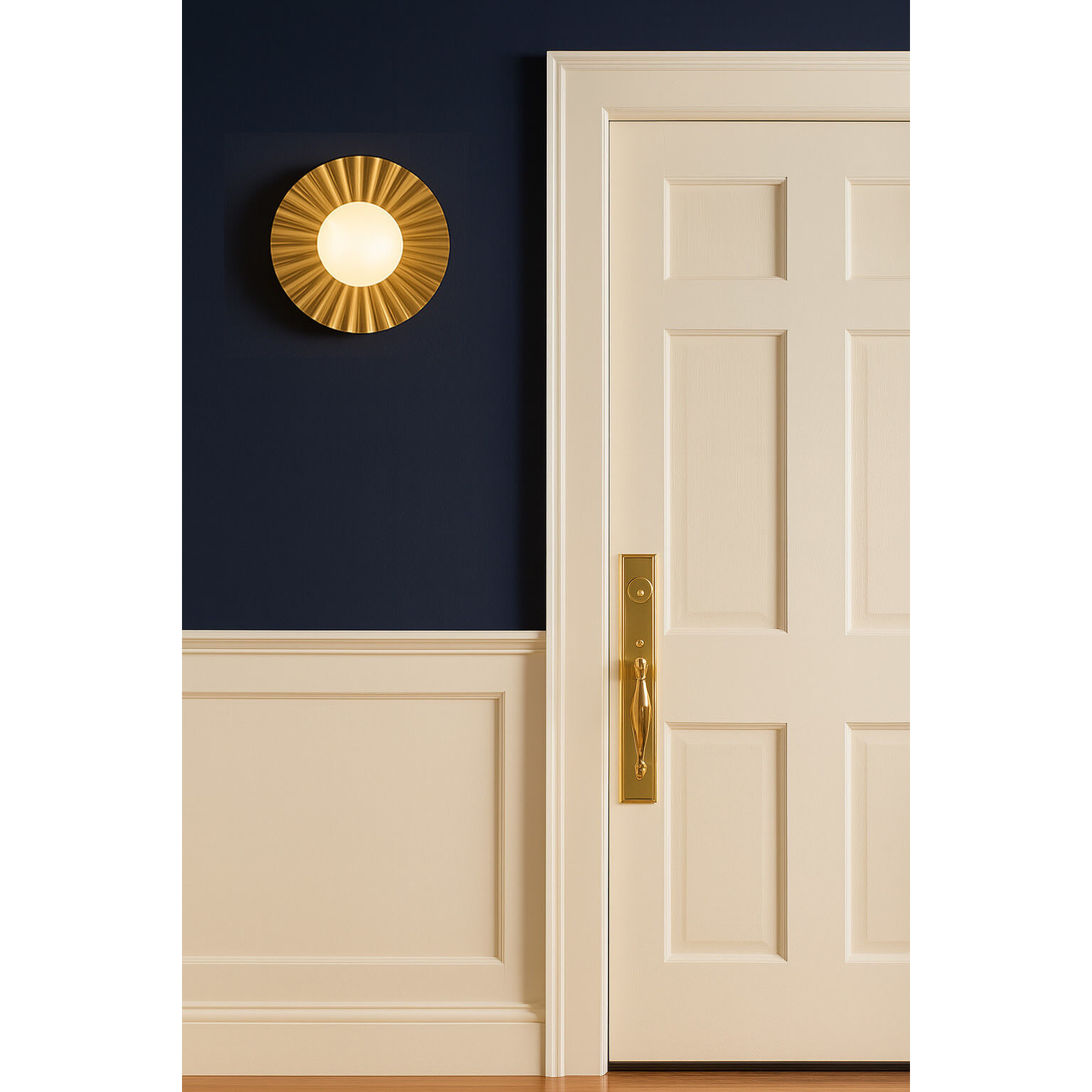 Stevie 1 Light 9.75 inch Lacquered Brass Flush Mount Ceiling Light, Small