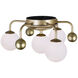 Element LED 16 inch Sun Gold Flush Mount Ceiling Light
