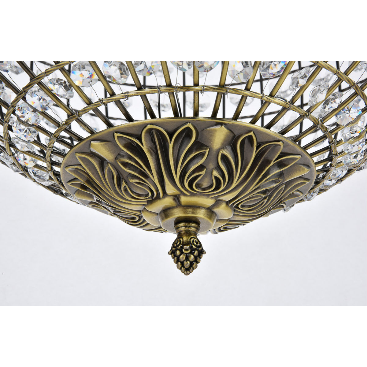 Earlene 3 Light 16 inch Antique Bronze and Clear Pendant Ceiling Light
