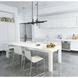 Manhattan LED 48 inch Matte Black Linear Chandelier Ceiling Light