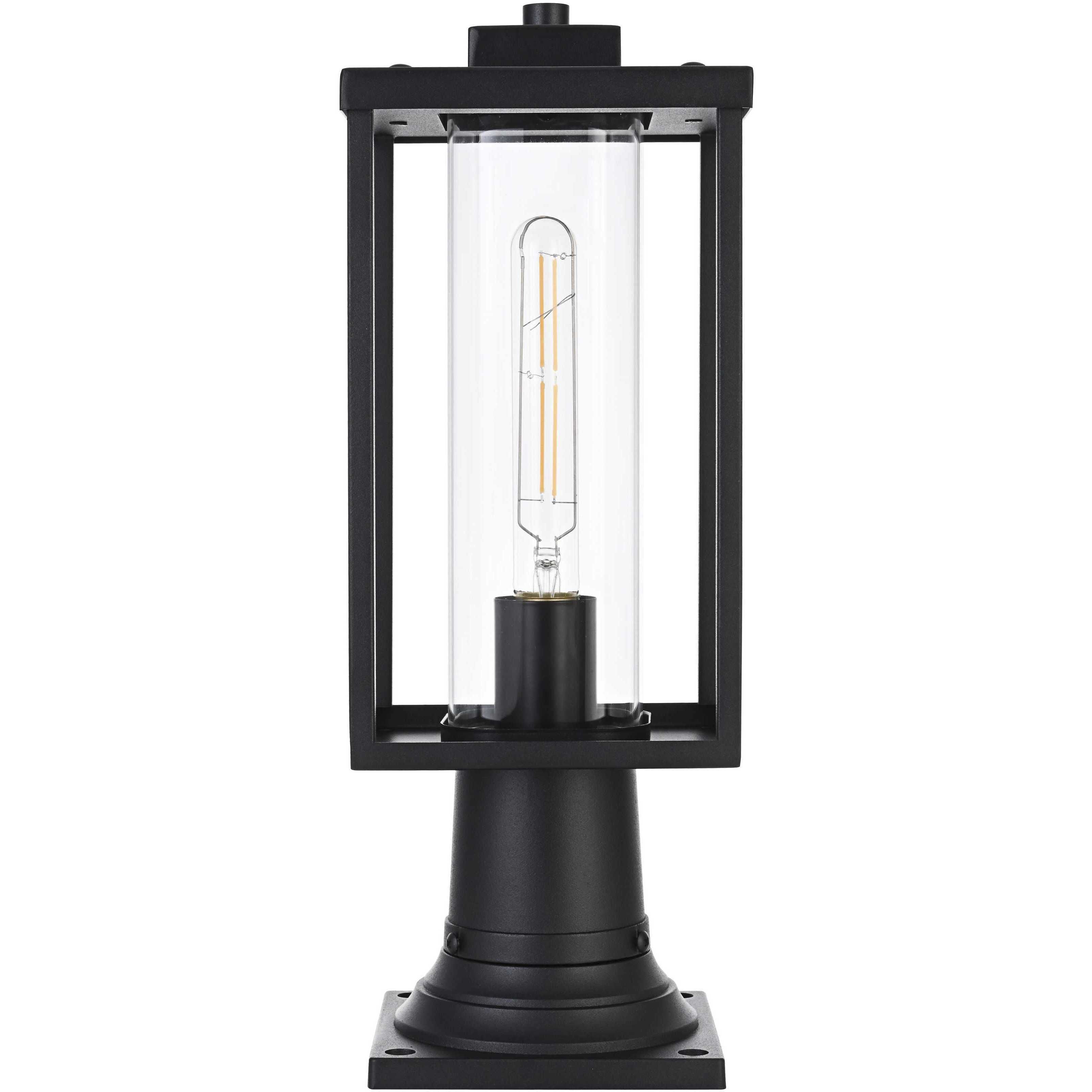 Memphis 1 Light 16.5 inch Black Outdoor Post Light