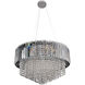 Adaliz 12 Light 24 inch Chrome Pendant Ceiling Light in Firenze Clear