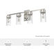 Gatz 4 Light 31.5 inch Brushed Nickel Vanity Light Wall Light