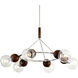 Arlo 6 Light 46 inch Stainless Steel Chandelier Ceiling Light