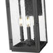Hartwell 3 Light 19.25 inch Sand Black Outdoor Wall Light
