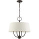 Cartwright 4 Light 18 inch English Bronze Pendant Chandelier Ceiling Light