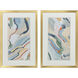 Pour Monsieur Blue and Green and Orange and Pink Framed Art, Propac