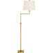 Suzanne Kasler Greer 43.25 inch 15 watt Hand-Rubbed Antique Brass Adjustable Bridge Floor Lamp Portable Light