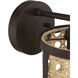 Malaya 1 Light 6.13 inch Aged Bronze Brushed Wall Sconce Wall Light