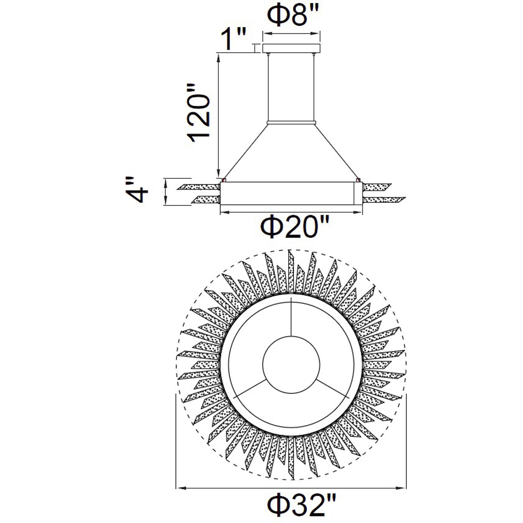 Thorns 12 Light 32 inch Polished Nickel Chandelier Ceiling Light