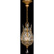 Crystal Laurel 3 Light 11 inch Gold Pendant Ceiling Light