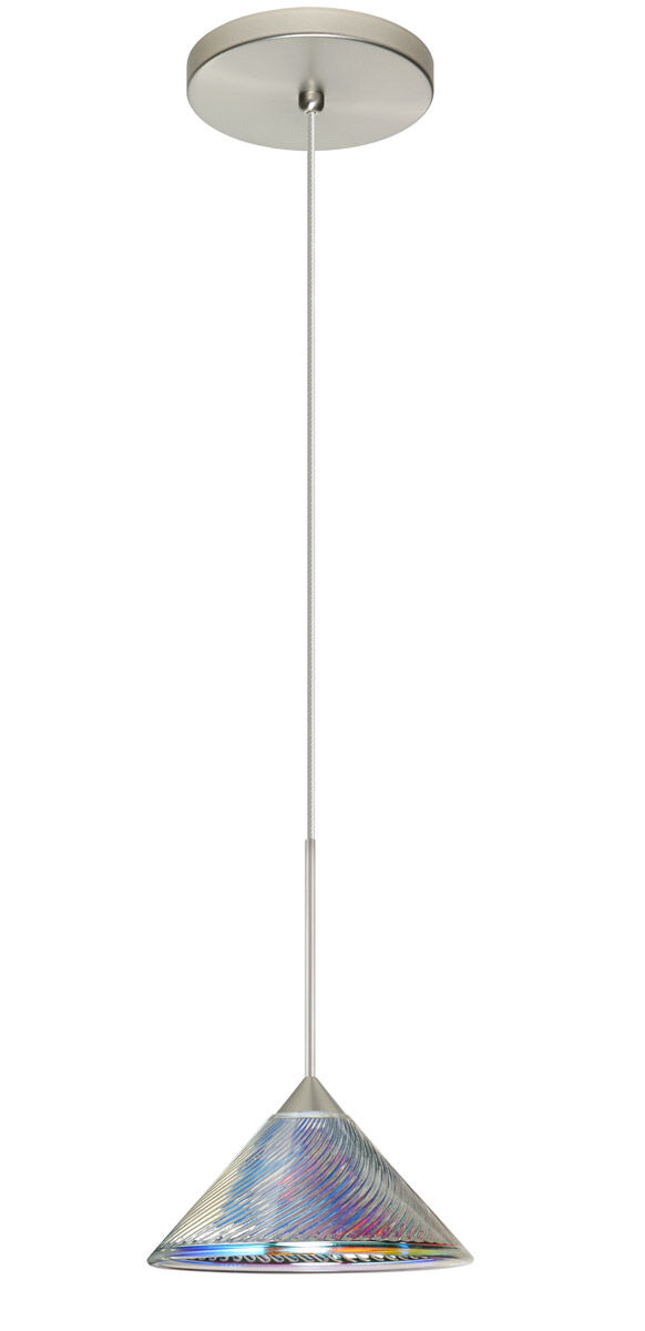 Kona LED Satin Nickel Pendant Ceiling Light