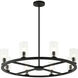 Westlock 8 Light 32 inch Matte Black Pendant Ceiling Light