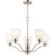 Bellwood 5 Light 24.5 inch Satin Nickel Chandelier Ceiling Light