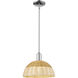 Natural Ballston Dome 1 Light 11.75 inch Polished Chrome Mini Pendant Ceiling Light