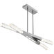 Axis LED 50.56 inch Classic Silver Linear Chandelier Ceiling Light