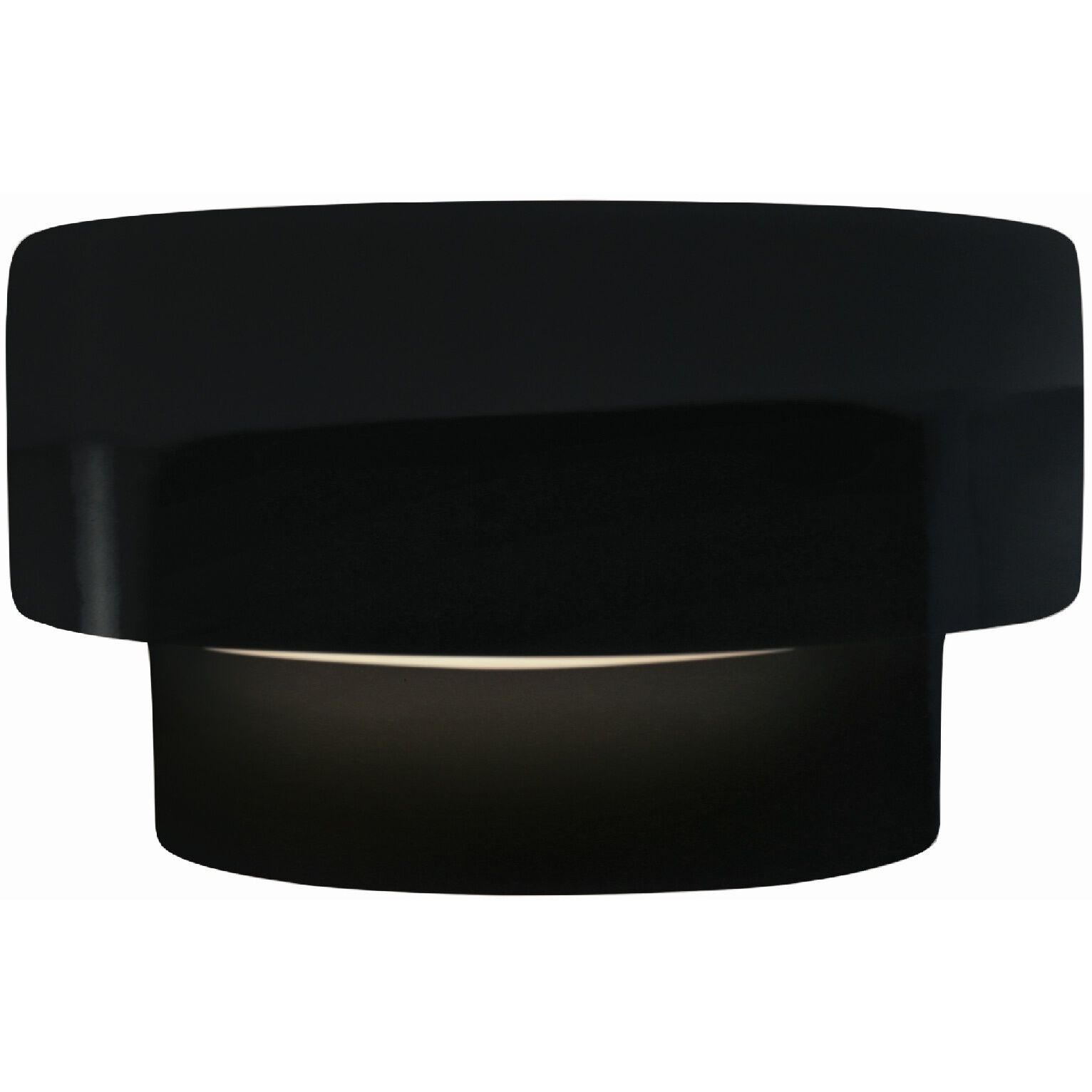 Ambiance 1 Light 10 inch Gloss Black and Matte White Wall Sconce Wall Light