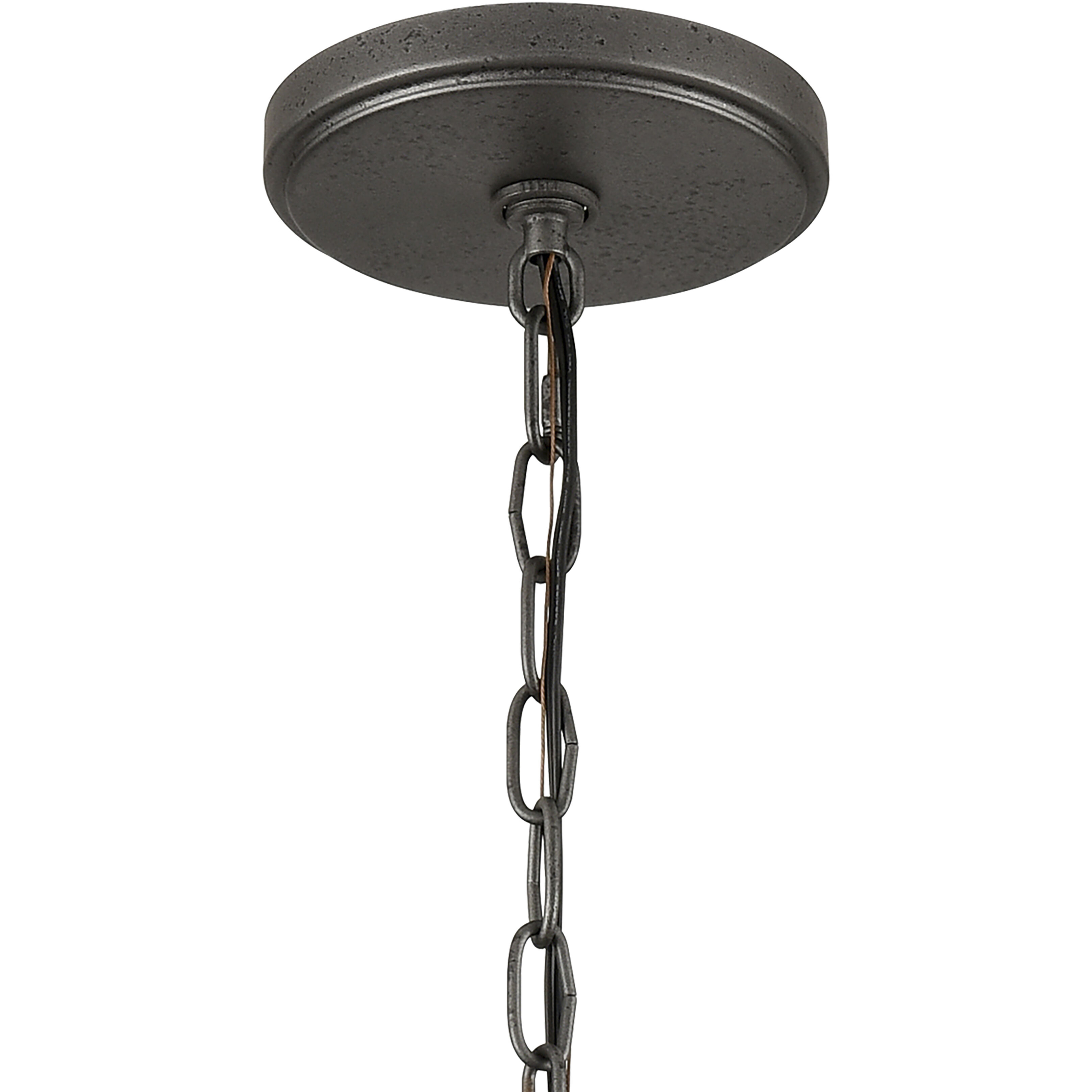 North Shore 1 Light 18 inch Iron with Palisade Gray Outdoor Pendant