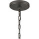 North Shore 1 Light 18 inch Iron with Palisade Gray Outdoor Pendant