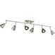 Sylvia 6 Light 120 Satin Nickel Rail Light Ceiling Light