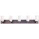 Texture 5 Light 42 inch Natural Iron and Vintage Iron Vanity Light Wall Light
