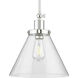 Hinton 1 Light 12 inch Polished Nickel Pendant Ceiling Light