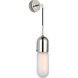 Thomas O'Brien Junio LED 4.25 inch Polished Nickel Wall Light in Frosted Glass