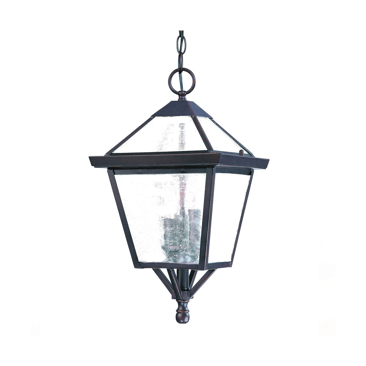 Bay Street 3 Light 10 inch Architectural Bronze Exterior Hanging Lantern
