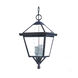 Bay Street 3 Light 10 inch Architectural Bronze Exterior Hanging Lantern