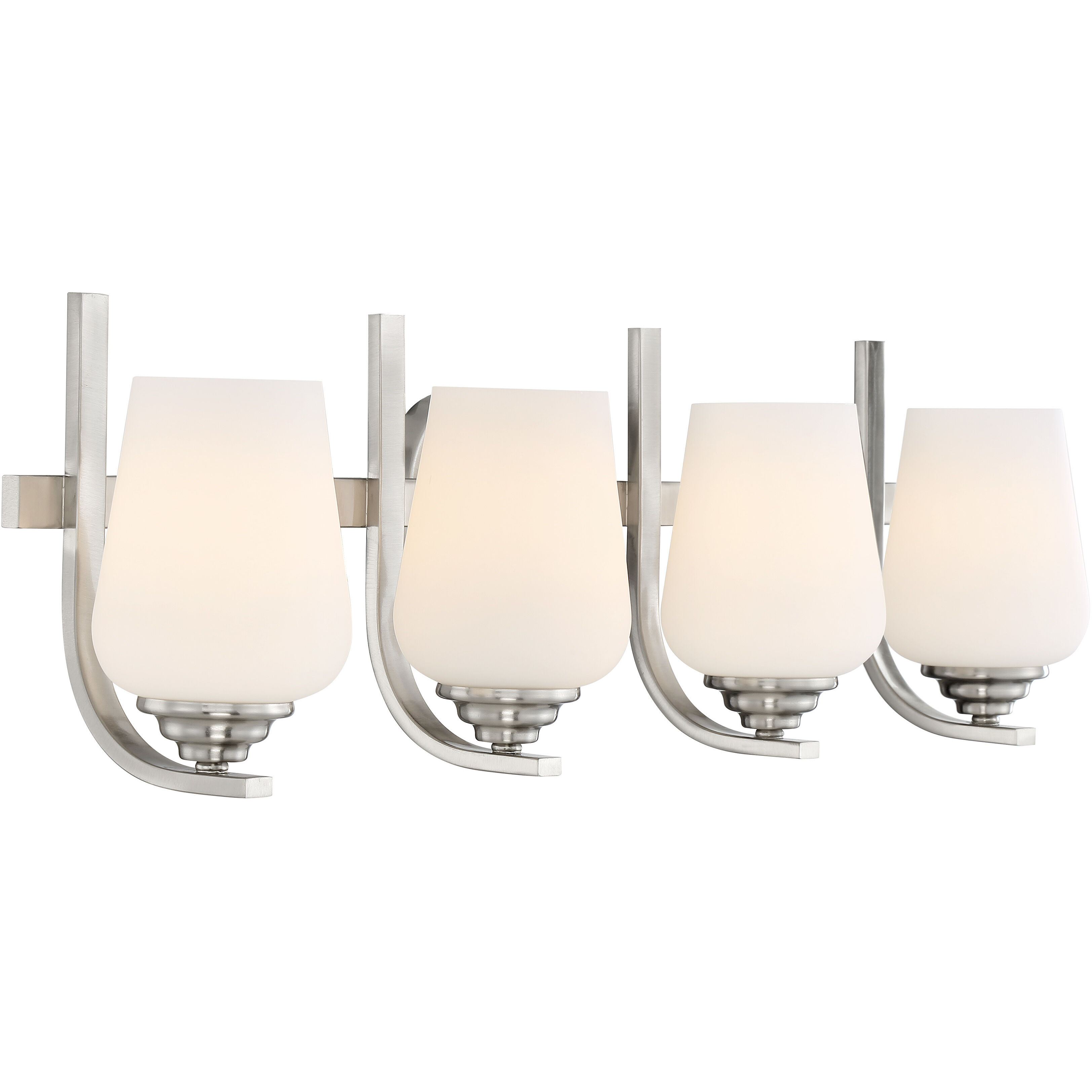 Shyloh 4 Light 31 inch Brushed Nickel Bath Light Wall Light