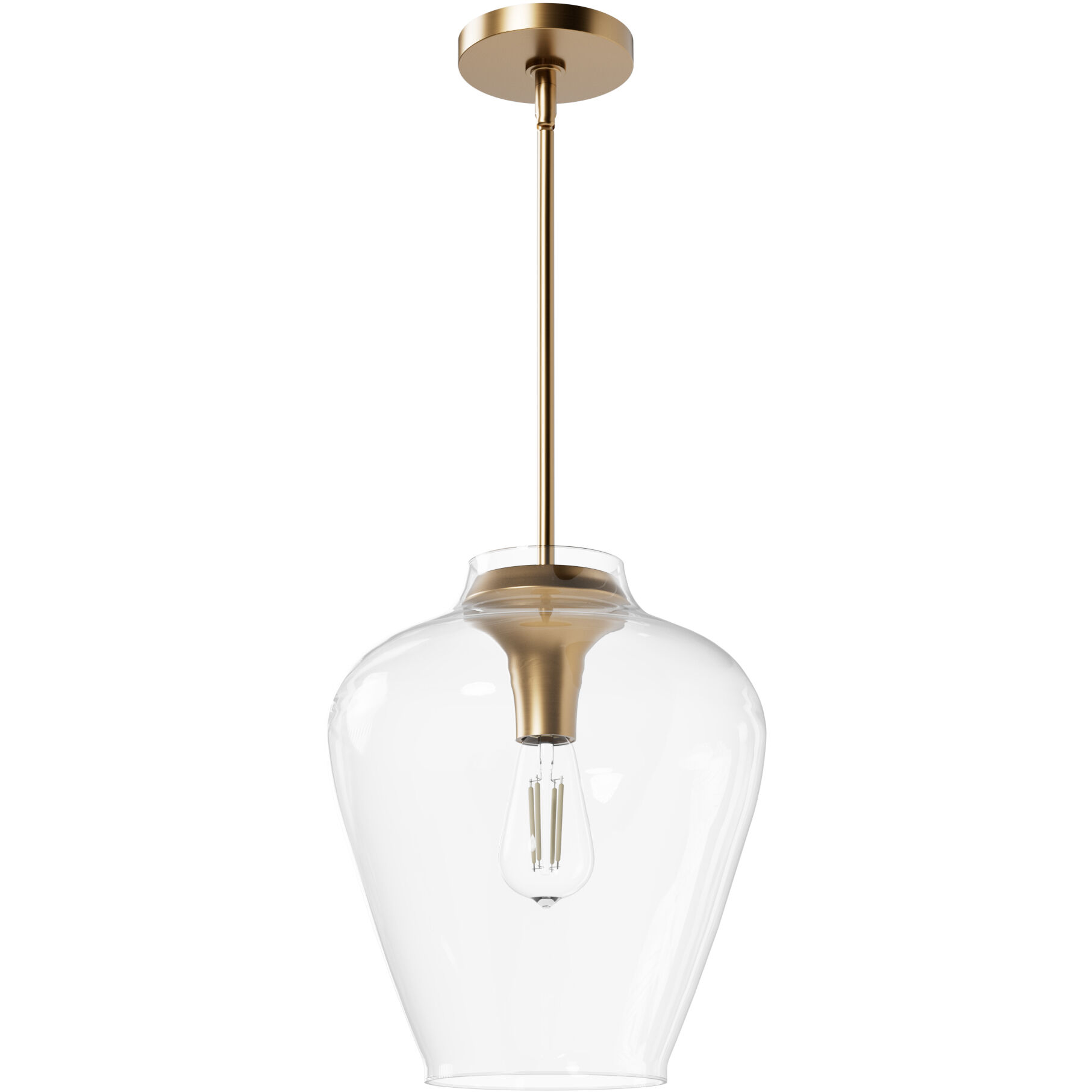 Vidria 1 Light 12 inch Alturas Gold Pendant Ceiling Light, Medium