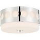 Kirby 2 Light 13.25 inch Polished Nickel Flush Ceiling Light