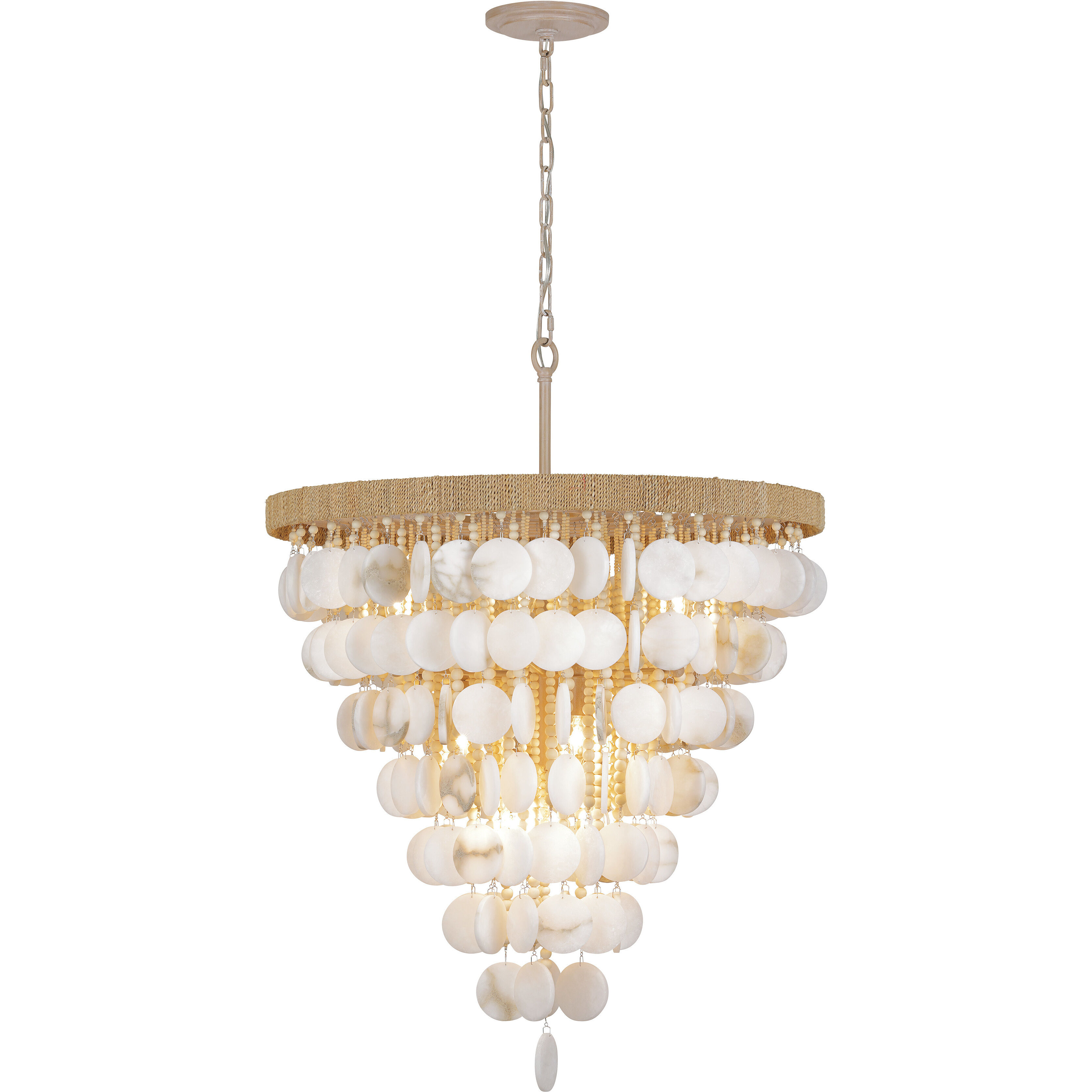 Aurelia's Cove 12 Light 28.5 inch Autumn White Pendant Ceiling Light