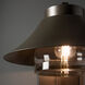 Stowe 1 Light 14.8 inch Coastal Dark Smoke Outdoor Wall Sconce
