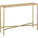 Dezi 48 inch Natural and Brass Console Table